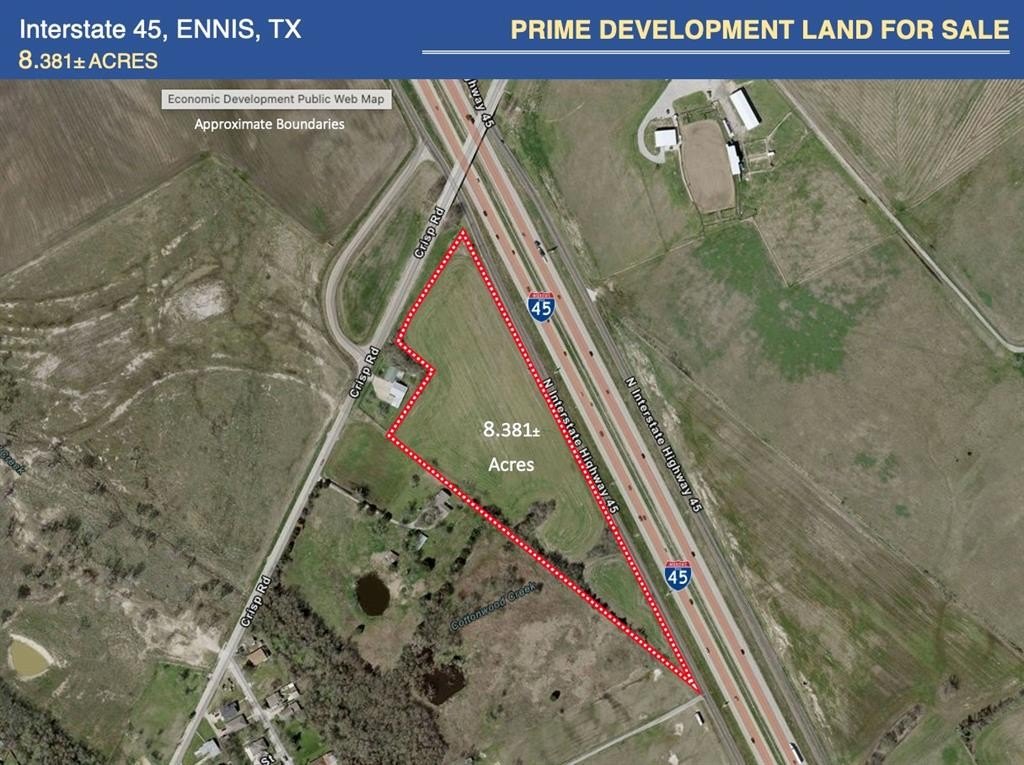 Tbd 8.38 Ac Interstate 45, Ennis, TX 75119, ,Commercial Sale,En Venta,Tbd 8.38 Ac Interstate 45,20542704