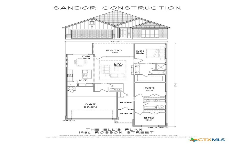 1986 Rosson Street, Nolanville, TX 76559, 3 Bedrooms Bedrooms, ,2 BathroomsBathrooms,Residential,For Sale,1986 Rosson Street,0,603914