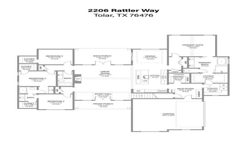 2206 Rattler Way, Tolar, TX 76476, 4 Bedrooms Bedrooms, ,3 BathroomsBathrooms,Residential,For Sale,2206 Rattler Way,0,21175542