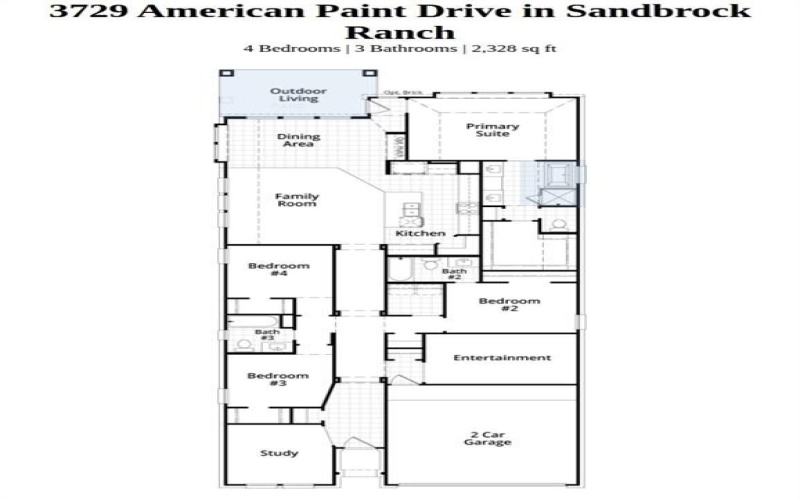 3729 American Paint Drive, Aubrey, TX 76227, 4 Bedrooms Bedrooms, ,3 BathroomsBathrooms,Residential,For Sale,3729 American Paint Drive,0,21176465