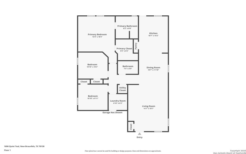 1696 Quiet Teal, New Braunfels, TX 78130, 3 Bedrooms Bedrooms, ,2 BathroomsBathrooms,Residential,For Sale,1696 Quiet Teal,0,1923856