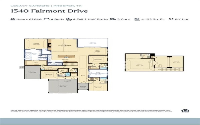 1540 Fairmont Drive, Prosper, TX 75078, 4 Bedrooms Bedrooms, ,5 BathroomsBathrooms,Residential,For Sale,1540 Fairmont Drive,0,21184595