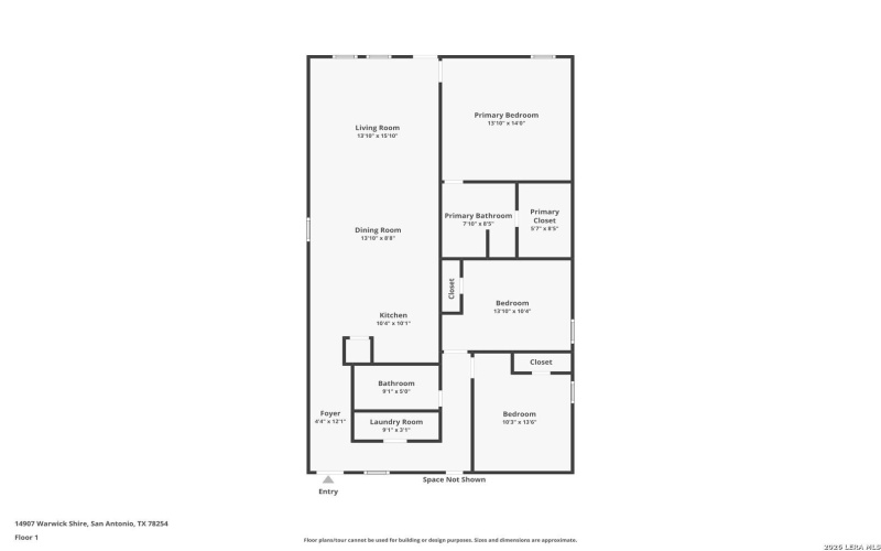 14907 Warwick Shire, San Antonio, TX 78254, 3 Bedrooms Bedrooms, ,2 BathroomsBathrooms,Residential,For Sale,14907 Warwick Shire,0,1943197