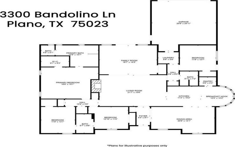 3300 Bandolino Lane, Plano, TX 75023, 4 Bedrooms Bedrooms, ,3 BathroomsBathrooms,Residential,For Sale,3300 Bandolino Lane,0,20948192