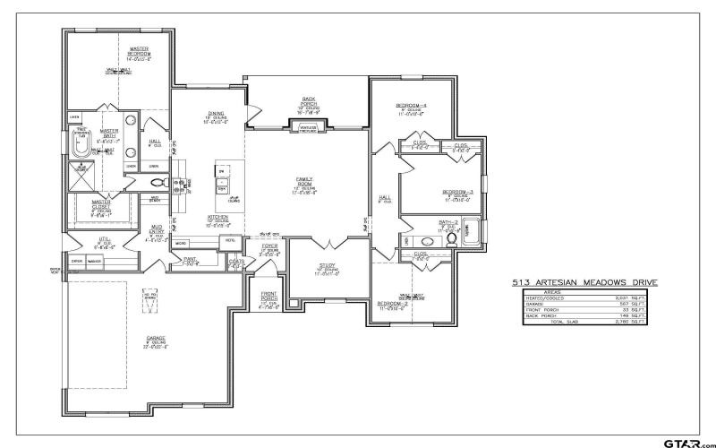 513 Artesian Meadows Drive, Bullard, TX 75757, 4 Habitaciones Habitaciones , ,2 BañosBaños,Residential,En Venta,513 Artesian Meadows Drive,0,26002560