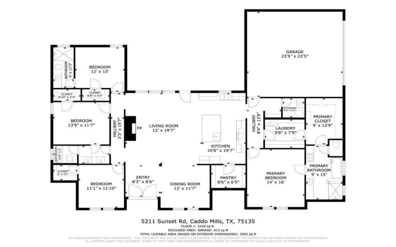 5211 Sunset Road, Caddo Mills, TX 75135, 4 Bedrooms Bedrooms, ,3 BathroomsBathrooms,Residential,For Sale,5211 Sunset Road,0,21188086