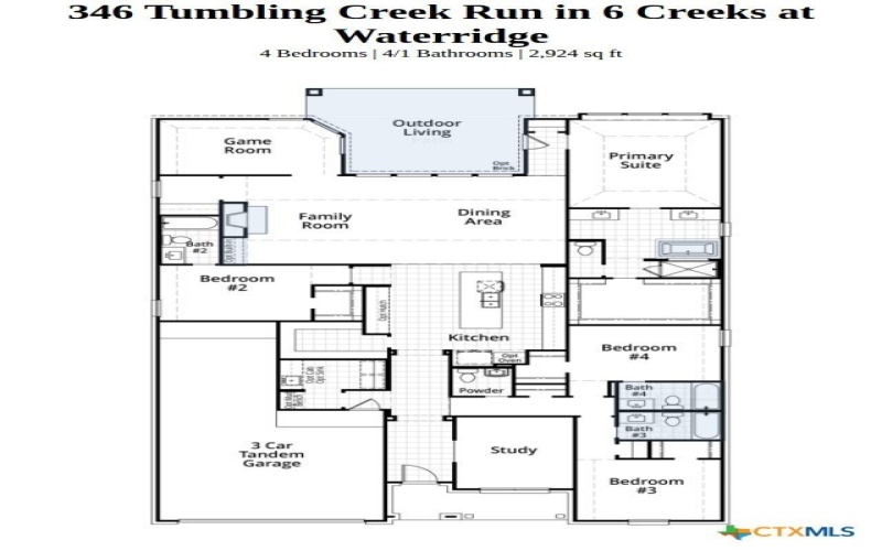 346 Tumbling Creek Run, Kyle, TX 78640, 4 Bedrooms Bedrooms, ,5 BathroomsBathrooms,Residential,For Sale,346 Tumbling Creek Run,0,605701