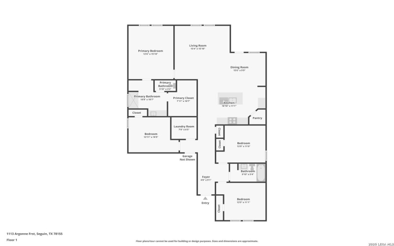 1113 Argonne, Seguin, TX 78155, 4 Habitaciones Habitaciones , ,2 BañosBaños,Residential,En Venta,1113 Argonne,0,1944314