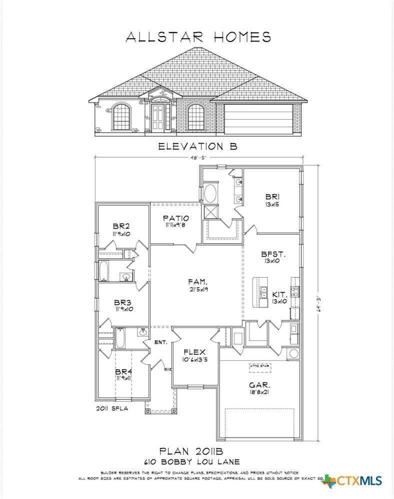 610 Bobby Lou Lane, Copperas Cove, TX 76522, 5 Bedrooms Bedrooms, ,3 BathroomsBathrooms,Residential,For Sale,610 Bobby Lou Lane,0,606303