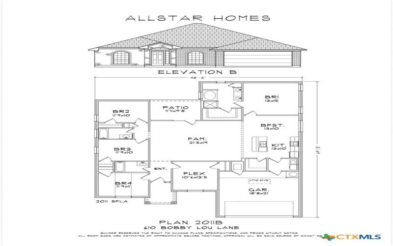 610 Bobby Lou Lane, Copperas Cove, TX 76522, 5 Bedrooms Bedrooms, ,3 BathroomsBathrooms,Residential,For Sale,610 Bobby Lou Lane,0,606303