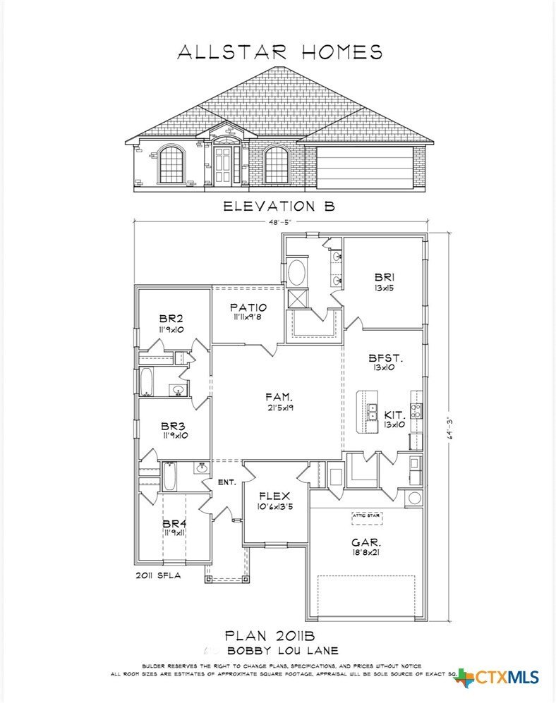 614 Bobby Lou Lane, Copperas Cove, TX 76522, 5 Habitaciones Habitaciones , ,3 BañosBaños,Residential,En Venta,614 Bobby Lou Lane,0,606312