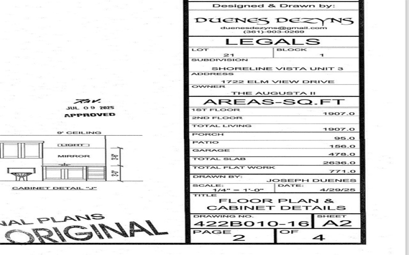 1722 Elm View Dr., Corpus Christi, TX 78418, 3 Bedrooms Bedrooms, ,2 BathroomsBathrooms,Residential,For Sale,1722 Elm View Dr.,0,472861