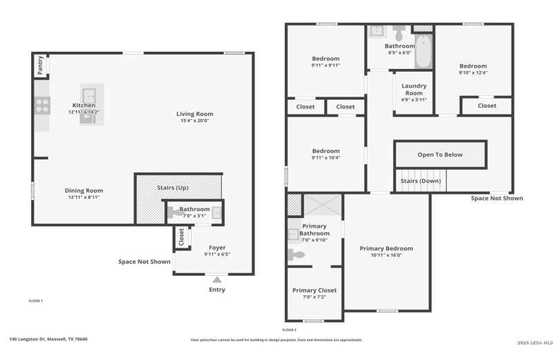 140 Langston Dr, Maxwell, TX 78640, 4 Habitaciones Habitaciones , ,2 BañosBaños,Residential,En Venta,140 Langston Dr,0,1945928
