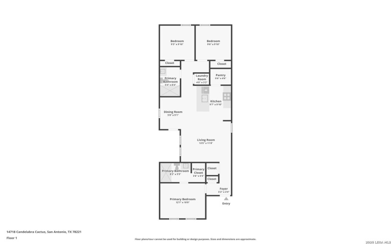 14718 Candelabra Cactus, San Antonio, TX 78221, 3 Habitaciones Habitaciones , ,2 BañosBaños,Residential,En Venta,14718 Candelabra Cactus,0,1947527