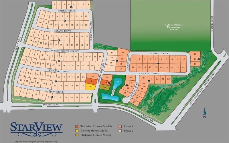 291 Orion Drive, Prosper, TX 75078, 4 Bedrooms Bedrooms, ,3 BathroomsBathrooms,Residential,For Sale,291 Orion Drive,0,21204030