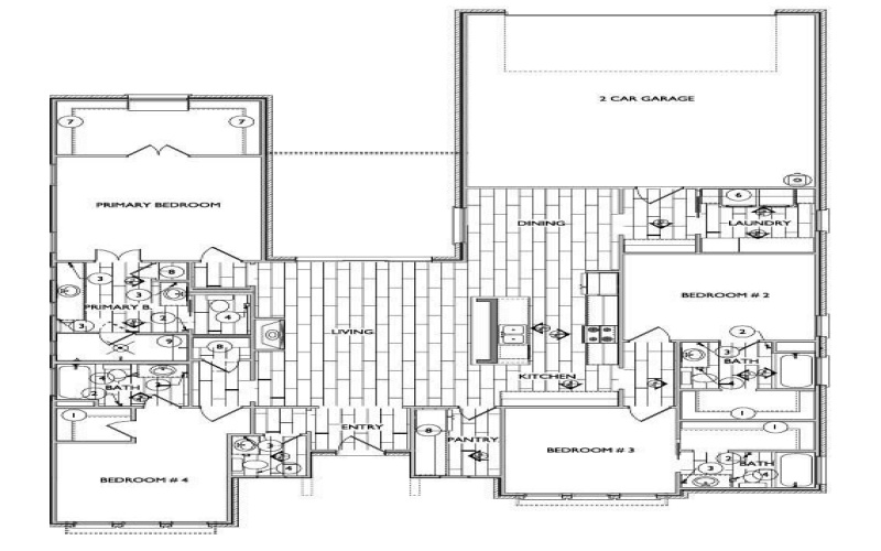 7005 44th Street, Lubbock, TX 79407, 4 Bedrooms Bedrooms, ,5 BathroomsBathrooms,Residential,For Sale,7005 44th Street,0,202603364