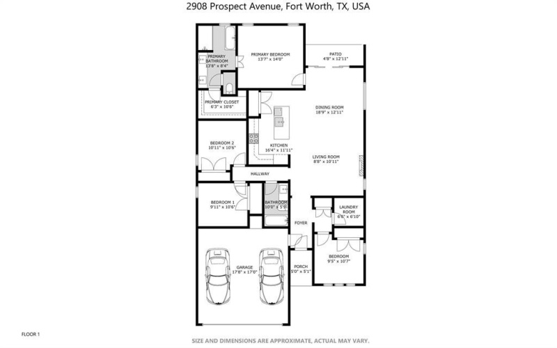 2908 Prospect Avenue, Fort Worth, TX 76106, 4 Bedrooms Bedrooms, ,2 BathroomsBathrooms,Residential,For Sale,2908 Prospect Avenue,0,21201963