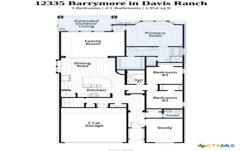 12335 Barrymore, San Antonio, TX 78254, 3 Bedrooms Bedrooms, ,2 BathroomsBathrooms,Residential,For Sale,12335 Barrymore,0,608087
