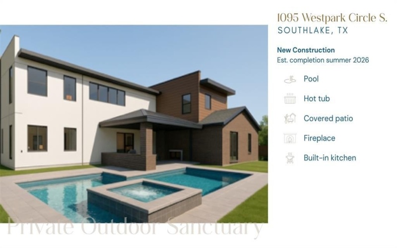 1095 Westpark Circle S, Southlake, TX 76092, 4 Bedrooms Bedrooms, ,5 BathroomsBathrooms,Residential,For Sale,1095 Westpark Circle S,0,21191866