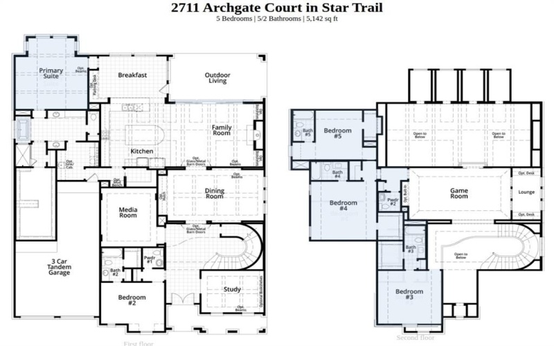 2711 Archgate Court, Prosper, TX 75078, 5 Bedrooms Bedrooms, ,6 BathroomsBathrooms,Residential,For Sale,2711 Archgate Court,0,21222077