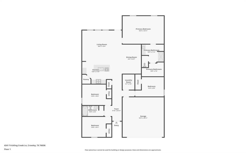 4241 Trickling Creek Lane, Fort Worth, TX 76036, 4 Bedrooms Bedrooms, ,2 BathroomsBathrooms,Residential,For Sale,4241 Trickling Creek Lane,0,21222834