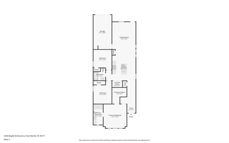 3133 Maple Orchard Lane, Fort Worth, TX 76140, 3 Bedrooms Bedrooms, ,2 BathroomsBathrooms,Residential,For Sale,3133 Maple Orchard Lane,0,21223034