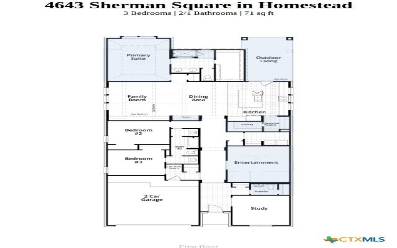 4643 Sherman Square, Schertz, TX 78108, 3 Bedrooms Bedrooms, ,2 BathroomsBathrooms,Residential,For Sale,4643 Sherman Square,0,608965