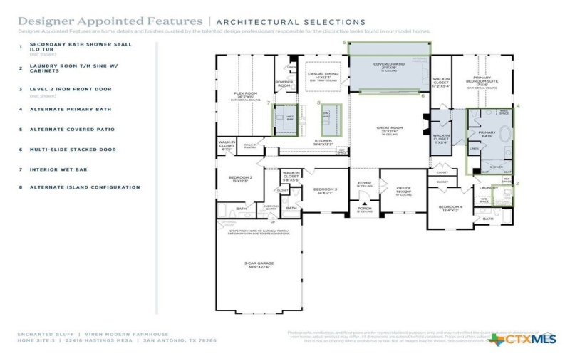 22416 Hastings Mesa, San Antonio, TX 78266, 4 Bedrooms Bedrooms, ,5 BathroomsBathrooms,Residential,For Sale,22416 Hastings Mesa,0,609105
