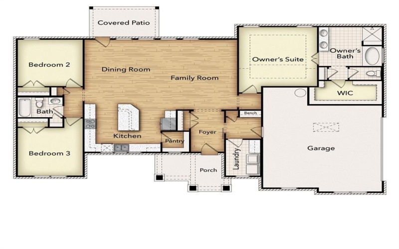 2615 Witness Tree Road, Oak Ridge, TX 75161, 3 Bedrooms Bedrooms, ,2 BathroomsBathrooms,Residential,For Sale,2615 Witness Tree Road,20740538